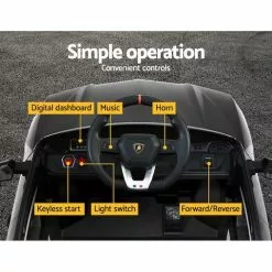 Rigo 12V Electric Kids Ride On Toy Car Licensed Lamborghini URUS Remote Control Black 11 Rigo 12V Electric Kids Ride On Toy Car Licensed Lamborghini URUS Remote Control Black -Outdoor Living Sales Store Bg VscSn4ihTcHMEyOmPCVMQI