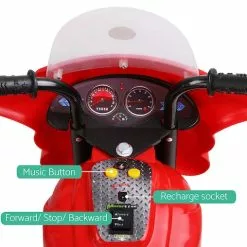 Kids Ride On Car Police Patrol Motorcycle Electric Motorbike Toy Bike Cars Battery Children Toys Red 6V For Boys Girls Rigo -Outdoor Living Sales Store CCrSB0Ul0j1oHa2IVSwDbVkZ8