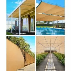 Instahut 90% Sun Shade Cloth Shadecloth Sail Roll Mesh Outdoor 195gsm 1.83x10m Beige 11 Instahut 90% Sun Shade Cloth Shadecloth Sail Roll Mesh Outdoor 195gsm 1.83x10m Beige -Outdoor Living Sales Store CEYdcNi70iR YUkSfJHhYlfiE