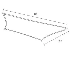 Wallaroo Rectangular Shade Sail 3m X 5m -Grey -Outdoor Living Sales Store CElL 97y1U17dm4f1dBUwDTrE