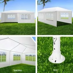 Instahut Gazebo Marquee Outdoor Wedding Gazebos Tent 3x6m -Outdoor Living Sales Store CZrAYEnTMyIXv SpVCh2gkouI