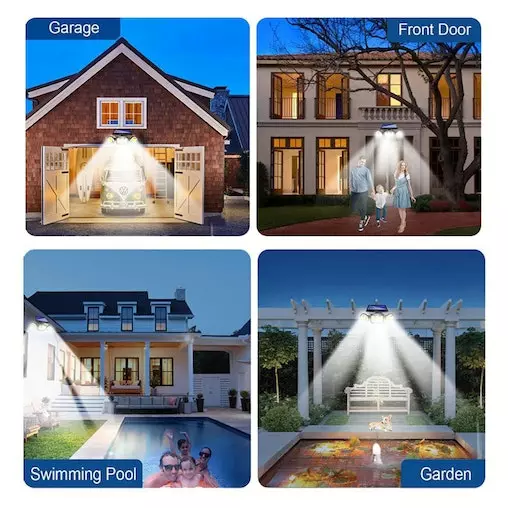 Sansai Solar Power LED Sensor Light Outdoor Motion Activated 2400mAh 3 Modes 4 Sansai Solar Power LED Sensor Light Outdoor Motion Activated 2400mAh 3 Modes - Image 4