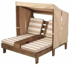 KidKraft Kids Double Sun Lounge - Espresso & Oatmeal -Outdoor Living Sales Store CqViNNrlmlBVjTvlk45CDDYjw