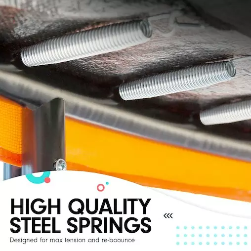 Kahuna Trampoline 8 Ft X 11 Ft Rectangular Outdoor - Orange 4 Kahuna Trampoline 8 Ft X 11 Ft Rectangular Outdoor - Orange - Image 4