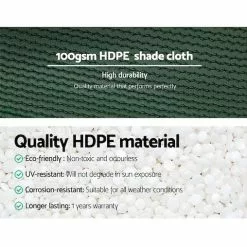 Instahut 50%UV 3.66x20m Shade Cloth Shadecloth Sail Mesh Roll Outdoor Green 12 Instahut 50%UV 3.66x20m Shade Cloth Shadecloth Sail Mesh Roll Outdoor Green -Outdoor Living Sales Store DR9HmC WJvQshYALYhNMysc M