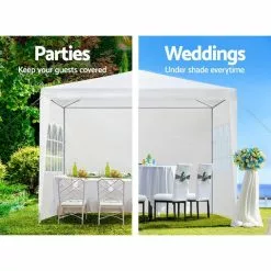 Instahut Gazebo 3x3 Outdoor Marquee Gazebos Wedding Camping Tent 4 Panel 10 Instahut Gazebo 3x3 Outdoor Marquee Gazebos Wedding Camping Tent 4 Panel -Outdoor Living Sales Store DrB1Eq 0fpsmuHAQjNDsU9XbU