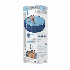 Bestway Swimming Pool Above Ground Filter Pump Steel Pro™ Frame Pools 3.96M -Outdoor Living Sales Store Dx0FLYm8LVBqKcDiwNR0UO68