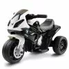 Kids Ride On Car Electric Cars Toys Motorbike BMW Motorcycle Patrol Battery Toy Black Rigo