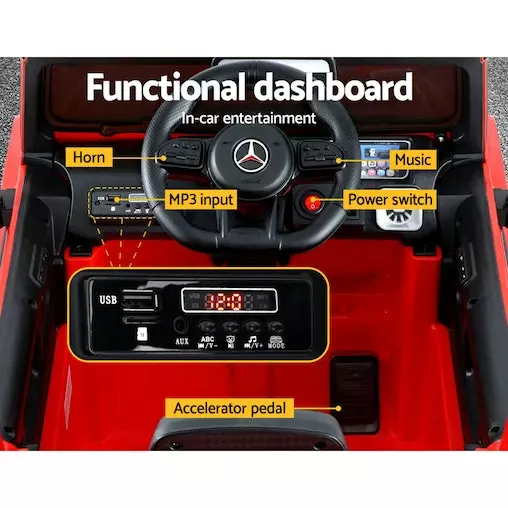 Rigo Mercedes-Benz Ride On Car Kids Electric Toy Cars 12V AMG63 6 Rigo Mercedes-Benz Ride On Car Kids Electric Toy Cars 12V AMG63 - Image 6