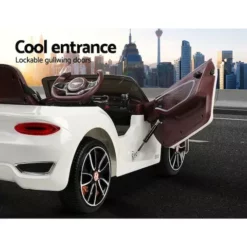Rigo Kids Ride On Car Electric Cars Toys Bentley Licensed EXP12 Remote Control Battery 12V White -Outdoor Living Sales Store FHFYBaeNRSGRZdtouz0xftqtI