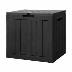 Gardeon Outdoor Lockable Storage Box 118L - Black