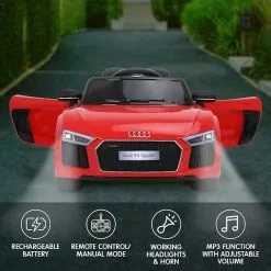 KlikA R8 Spyder Audi Licensed Kids Electric Ride On Car Remote Control Red -Outdoor Living Sales Store FjoXKKcuhf0JEqMJWbs vm7i0