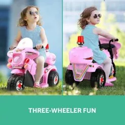 Kids Ride On Car Police Patrol Motorcycle Electric Motorbike Girls Toy Bike Cars Battery Children Toys Pink 6V Rigo -Outdoor Living Sales Store FoBZKyq7XkqoormwbjIJbPOrQ