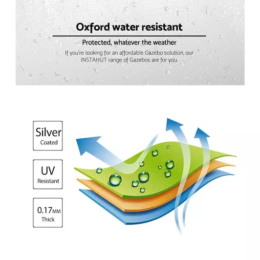 Instahut Gazebo Pop Up Marquee 3x4.5 Tent Folding Gazebos 5 Instahut Gazebo Pop Up Marquee 3x4.5 Tent Folding Gazebos - Image 5