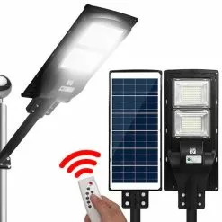 Unbranded LED Solar Street Flood Light Motion Sensor Remote Outdoor Garden Lamp Lights 120W