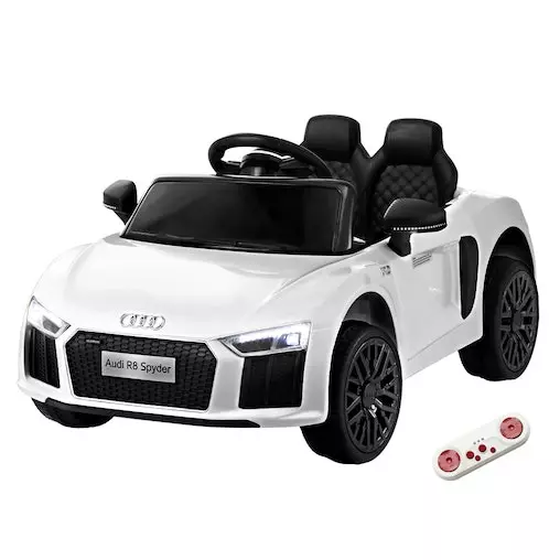 Rigo Audi R8 Ride On Car Kids Sports Electric Toy Cars 12V White 1 Rigo Audi R8 Ride On Car Kids Sports Electric Toy Cars 12V White