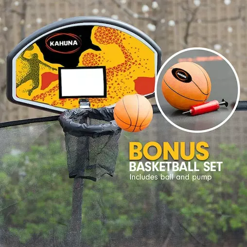 Kahuna Trampoline 6ft X 9ft Rectangular Outdoor Rainbow Basketball Set 11 Kahuna Trampoline 6ft X 9ft Rectangular Outdoor Rainbow Basketball Set - Image 11