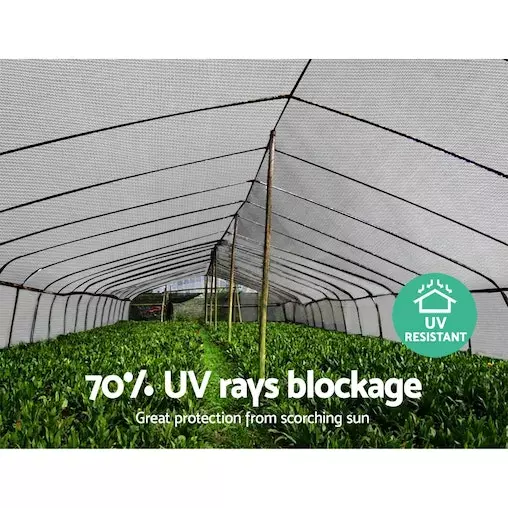 Instahut Shade Cloth Sail 70% UV Garden Mesh Roll Outdoor 3.66x30m 6 Instahut Shade Cloth Sail 70% UV Garden Mesh Roll Outdoor 3.66x30m - Image 6