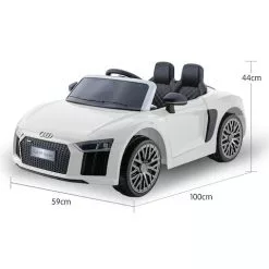 KlikA R8 Spyder Audi Licensed Kids Electric Ride On Car Remote Control White -Outdoor Living Sales Store GnDG2PjDPLkrzrckJlEgZDQtM