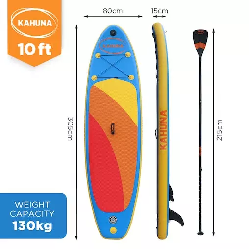 Kahuna Hana Inflatable Stand Up Paddle Board 10FT SUP Paddleboard 9 Kahuna Hana Inflatable Stand Up Paddle Board 10FT SUP Paddleboard - Image 9