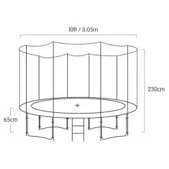 Kahuna 10ft Round Spring Trampoline Free Safety Outer Net With BB Set -Outdoor Living Sales Store H2fOjTyvuC66KfYQbxrYYenrE 1