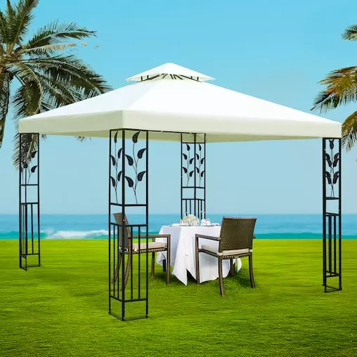 Instahut Gazebo Marquee Tent Wedding Gazebos White 3x3m 7 Instahut Gazebo Marquee Tent Wedding Gazebos White 3x3m - Image 7