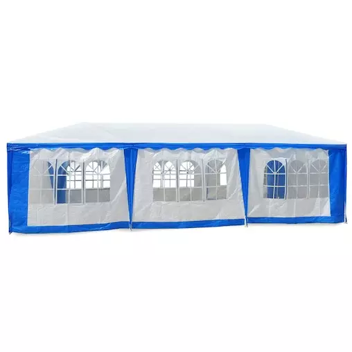 Wallaroo 4x8 Outdoor Event Wedding Marquee Tent Blue+White 1 Wallaroo 4x8 Outdoor Event Wedding Marquee Tent Blue+White