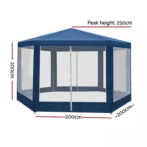 Instahut Outdoor Pop Up Gazebo - Navy 2 Instahut Outdoor Pop Up Gazebo - Navy - Image 2