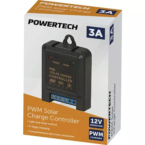 Powertech Miniature 12V 3A PWM Solar 3-Stage Charge Controller W/ Timer Control 5 Powertech Miniature 12V 3A PWM Solar 3-Stage Charge Controller W/ Timer Control - Image 5