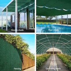 Instahut 70% Sun Shade Cloth Shadecloth Sail Roll Mesh Outdoor 175gsm 3.66x20m Grey -Outdoor Living Sales Store IXPtCTky70ibTmo DYaFgrrsA