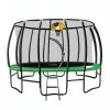 Trampoline 14ft Kahuna With Basketball Set - Green