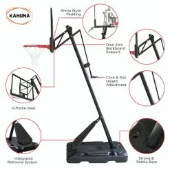 Kahuna Portable Basketball Hoop System 2.3 To 3.05m For Kids & Adults -Outdoor Living Sales Store J7S1aRWL NPz0i5 5RkKQ32v4