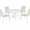 Jette Quick Dry 5 Piece Dining (White)