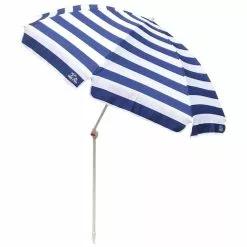 Land & Sea Sports Australia Land & Sea Sports 2m Resort Tilt Beach/Outdoor Standing Umbrella BLU/WHT Stripe