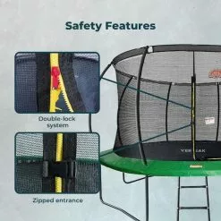 VERPEAK Kids Trampoline 10ft Enclosure Safety Round Net UV Protection Outdoor -Outdoor Living Sales Store JIwW3aPSWsJMgp5JLaKispxkY 1