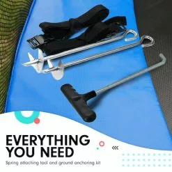 Kahuna Blizzard 16ft Trampoline With Net -Blue -Outdoor Living Sales Store JJ69xd PG1JIVgUQptbI2 rdE 1