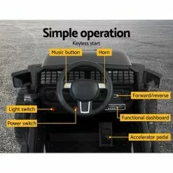 Rigo Kids Ride On Car Electric 12V Car Toys Jeep Battery Remote Control Black -Outdoor Living Sales Store JVxyTIrPRYrjzvRrxiwPOxwoM