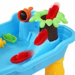 Keezi Kids Outdoor Pirate Ship Sand And Water Table Children Beach Sandpit Toys -Outdoor Living Sales Store JgimHSx xi uedAaeps qHQDY