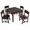 KidKraft Farmhouse Kids Table & 4 Chairs - Espresso