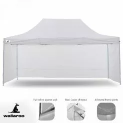 Gazebo Tent Marquee 3x4.5m PopUp Outdoor Wallaroo White -Outdoor Living Sales Store KNQqhLOOLx5FDhuWXG3PNROlE