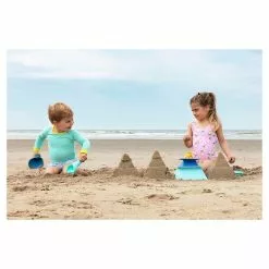 Quut Pira 22.5cm Sand Builder Toys For Kids Vintage Blue/Deep Blue/Mellow Yellow -Outdoor Living Sales Store KTLW80zyM2KQKEQe87Pw9q qs