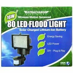 Ultracharge LED Flood Wall Light Outdoor 12W Wireless Motion Sensor Solar Charge -Outdoor Living Sales Store KmIgYWxcbQfuU3DguWLJ9PIno