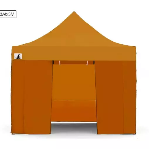 Gazebo Tent Marquee 3x3 PopUp Outdoor Wallaroo - Orange 3 Gazebo Tent Marquee 3x3 PopUp Outdoor Wallaroo - Orange - Image 3