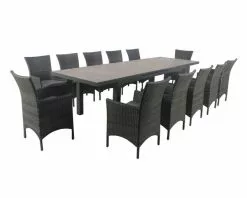 Larache Tub-Dakota 13 Piece Extensions Dining Setting