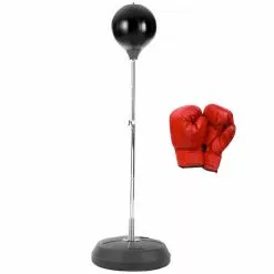 HACIENDA Free-Standing Boxing Set: PU Punching Ball & Boxing Gloves