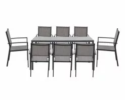 Malmo 9 Piece Dining Setting 5 Malmo 9 Piece Dining Setting -Outdoor Living Sales Store MAL9P 01