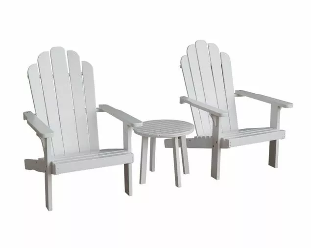 Milly 3 Piece Timber Adirondack Set 1 Milly 3 Piece Timber Adirondack Set