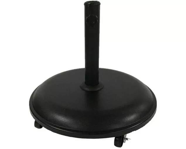 Market Umbrella Base With Wheels - 15kg 1 Market Umbrella Base With Wheels - 15kg
