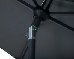 Monaco 2.7m Market Umbrella Charcoal -Outdoor Living Sales Store MON27CHA 03