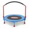 Little Tikes 3' Easy Store Folding Indoor Trampoline W/ Bar Fun Toy Kids/Toddler